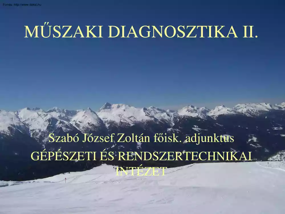 Szabó József Zoltán - Különleges diagnosztikai módszerek, az elektromágneses sugárzás