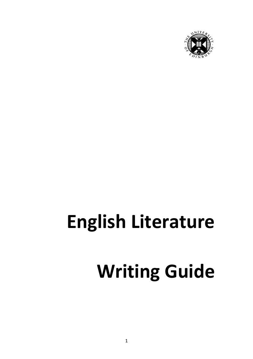 English Literature Writing Guide