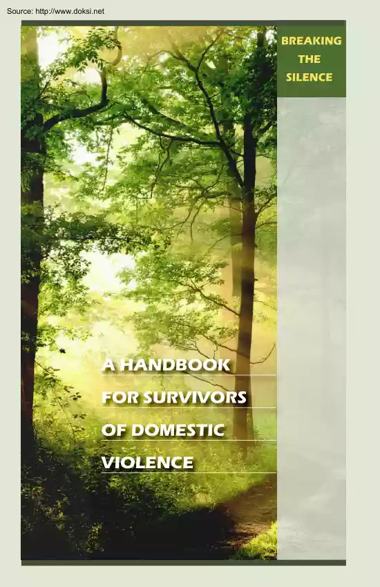 A Handbook for Survivors of Domestic Violence