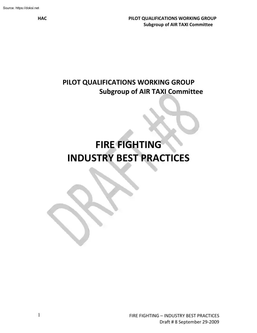 Fire Fighting Industry Best Practices