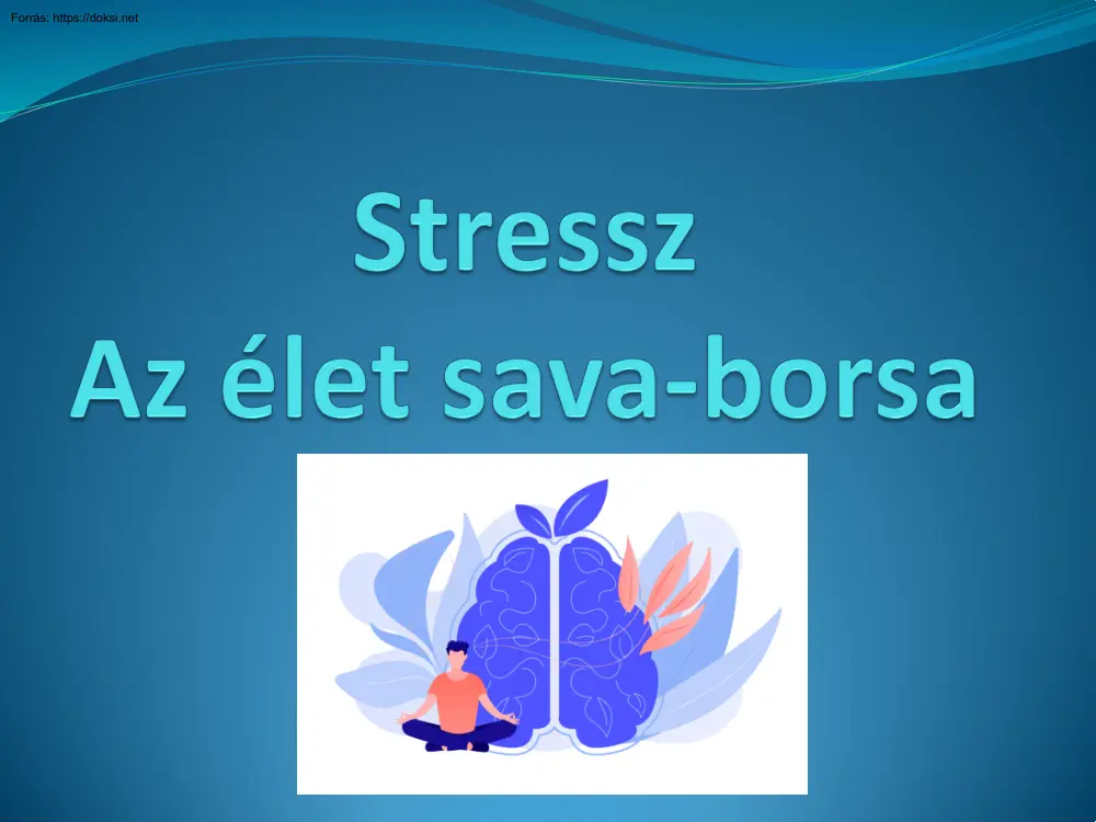 Stressz -Az élet sava-borsa