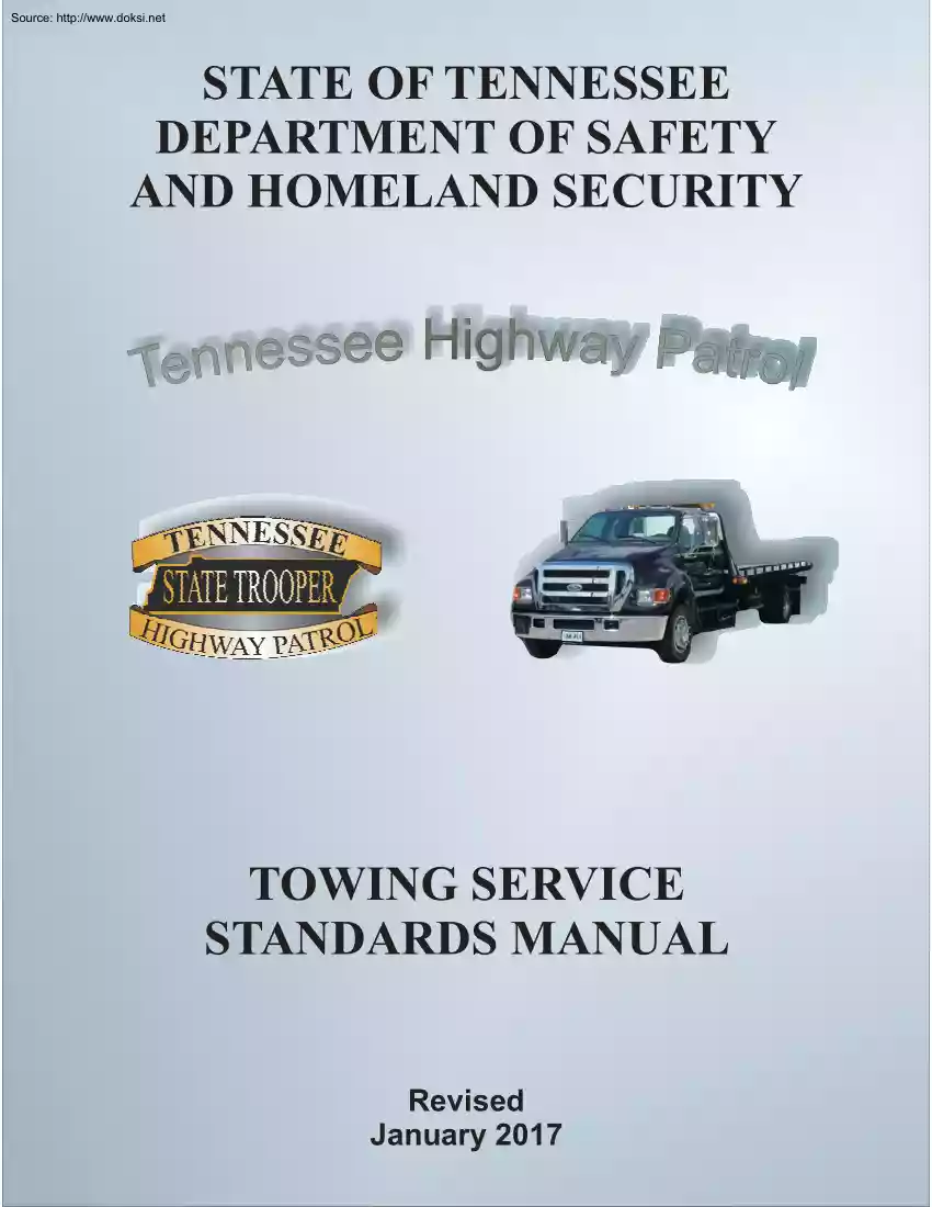 Towing Service Standards Manual
