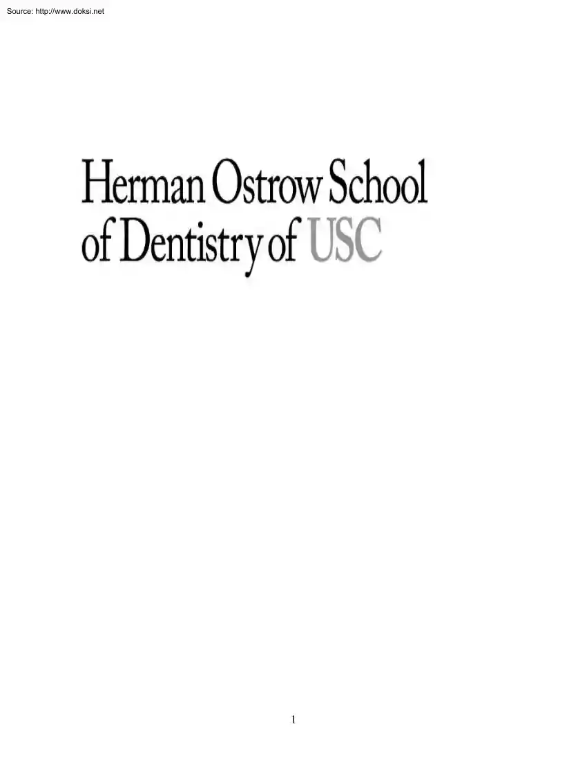 Herman Ostrow School of Dentistry of USC