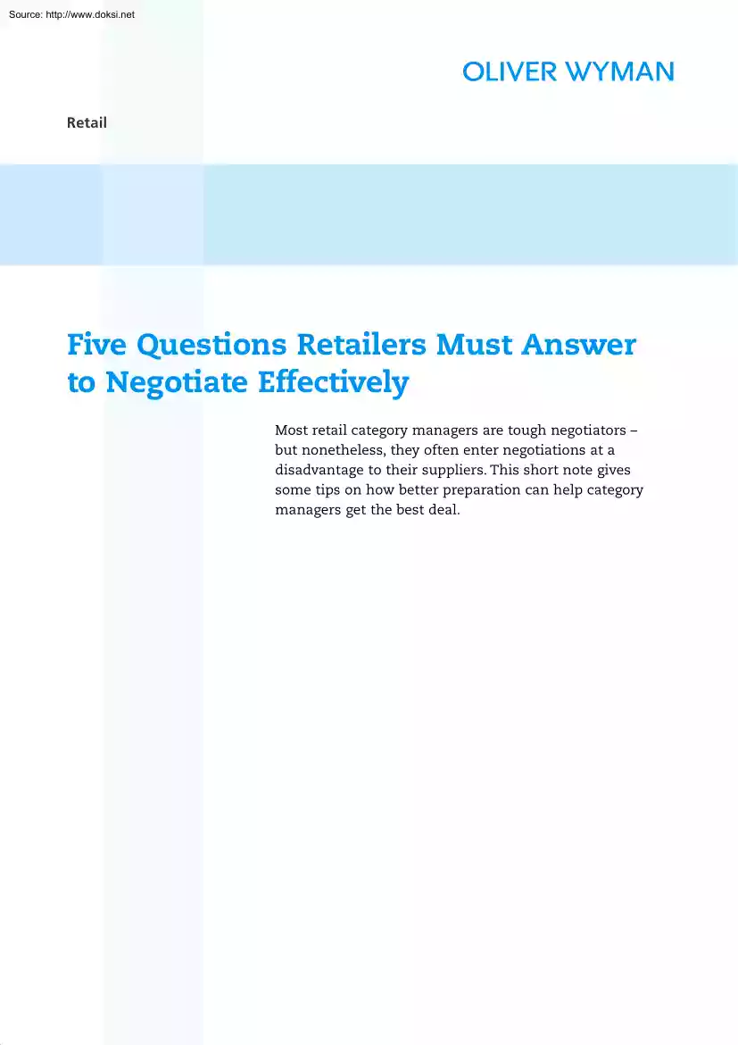 Five Questions Retailers Must Answer