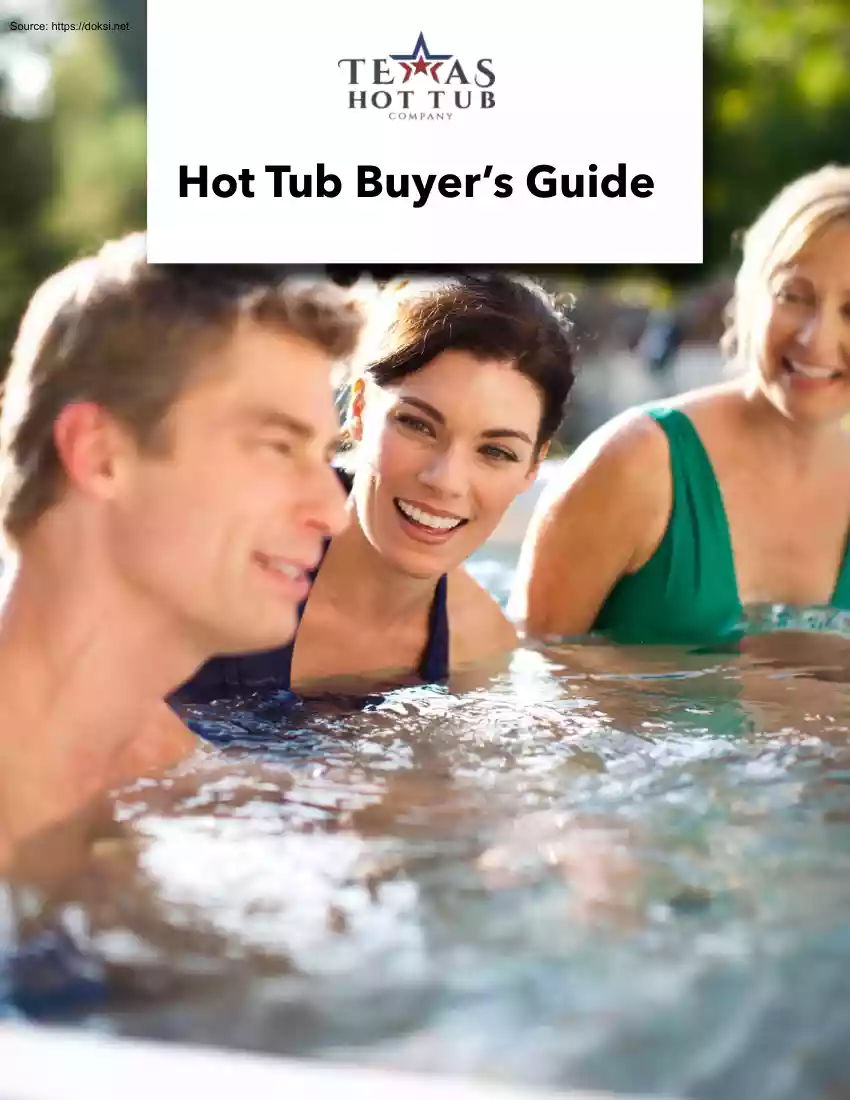 Hot Tub Buyer Guide