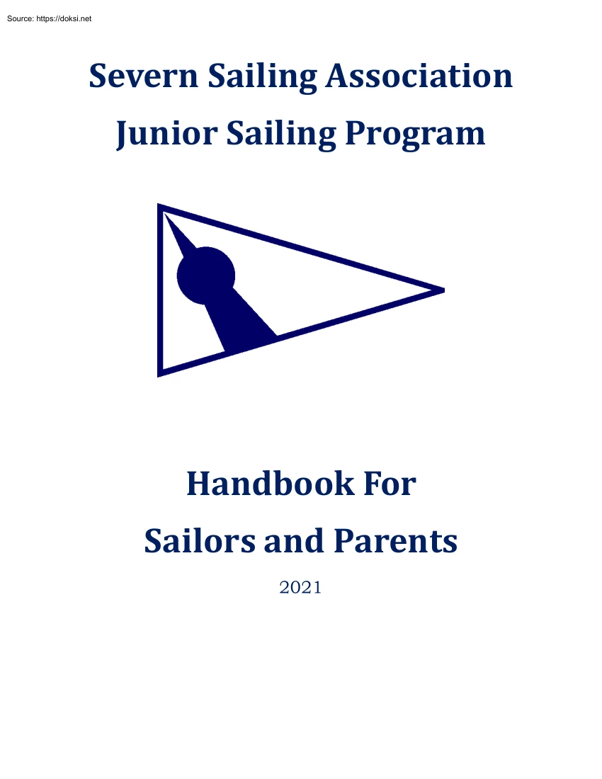 Handbook For Sailors and Parents
