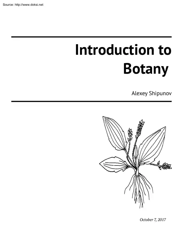 Alexey Shipunov - Introduction to Botany