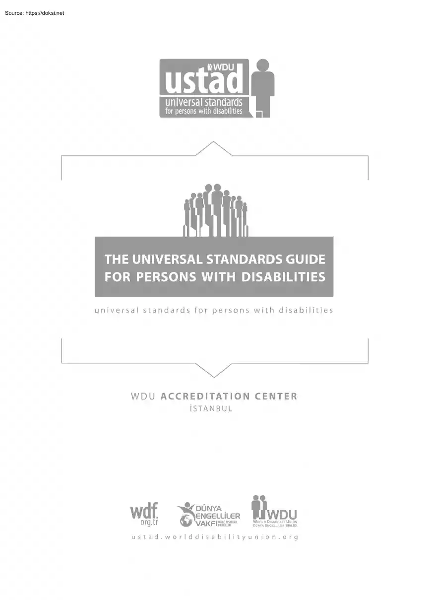 The Univeral Standards Guide for Persons with Disabilities