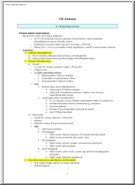 Kórélettan, a vízháztartás zavarai