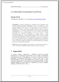 Simonics István - Az elektronikus kommunikáció problémái
