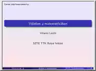 Viharos László - Véletlen a matematikában