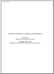 Lóczi Lajos - A Fourier-sorfejtés és