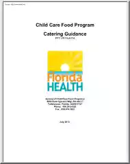 Child Care Food Program Catering Guidance