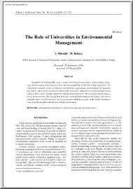 Mikulik-Babina - The Role of Universities in Environmental Management