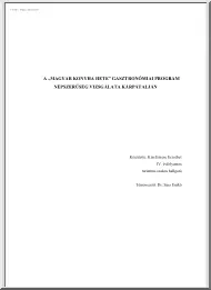 A Magyar Konyha Hete gasztronómiai program népszerűség vizsgálata Kárpátalján