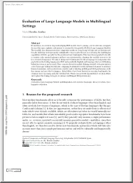 Maite Heredia Arribas - Evaluation of Large Language Models in Multilingual Settings