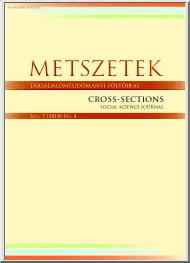 Metszetek, társadalomtudományi folyóirat, 2018, 4. szám