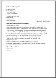 Hivatalos levél németül IV