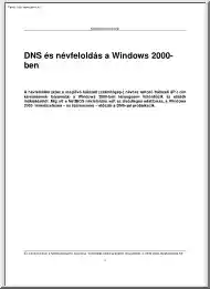 DNS és névfeloldás a Windows 2000-ben