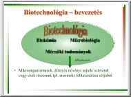 Biotechnológia bevezetés