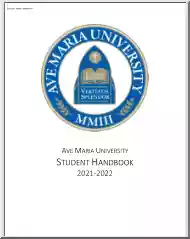 Ave Maria University, Student Handbook