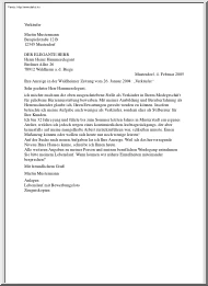 Hivatalos levél németül V