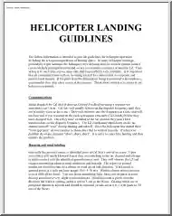 Helicopter Landing Guidelines