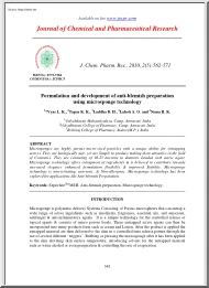 Vyas-Tapar-Laddha - Formulation and Development of Anti-blemish Preparation using Microsponge Technology