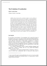Bert Esselink - The Evolution of Localization