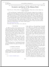 W.S. Erdmann - Geometry and Inertia of the Human Body