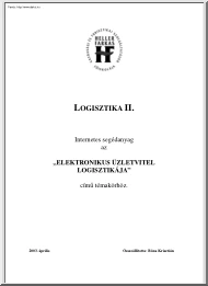 HFF Logisztika II. - Elektronikus üzletvitel logisztikája