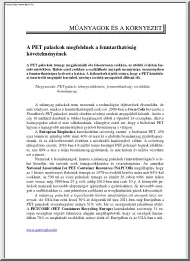 Dr. Lehoczki László - A PET palackok megfelelnek a fenntarthatóság követelményének