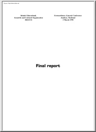 Islamic Educational, Scientific and Cultural Organization Final Report