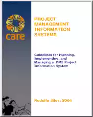 Project Management Information System, Guidelines for Planning, Implementing, and Managing a DME Project Information System