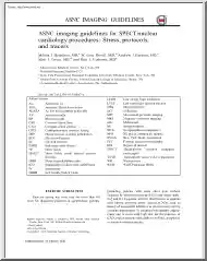 Henzlova-Duvall-Einstein - ASNC Imaging Guidelines for SPECT Nuclear Cardiology Procedures, Stress, Protocols, and Tracers