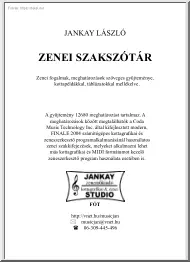 Jankay László - Zenei szakszótár