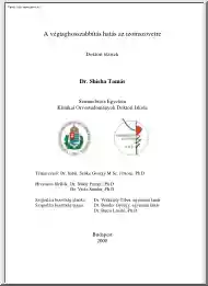 Dr. Shisha Tamás - A végtaghosszabbítás hatása az izomszövetre, doktori tézisek