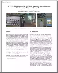 Matusik-Pfister - 3D TV, a scalable