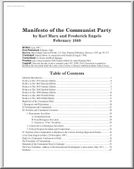 Manifesto of the Communist Party by Karl Marx and Frederick Engels
