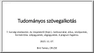 Bíró Tamás - Tudományos szövegalkotás