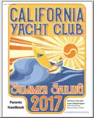 California Yacht Club Summer Sailing, Parents Handbook
