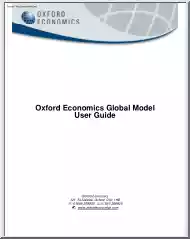 Oxford Economics Global Model, User Guide