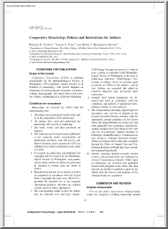 Clopton-Cook-Richardson - Comparative Parasitology Policies and Instructions for Authors