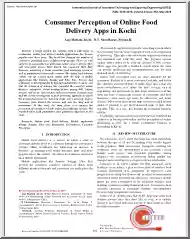 Jacob-Sreedharan - Consumer Perception of Online Food Delivery Apps in Kochi