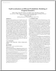 Fault Localization via Efficient Probabilistic Modeling of Program Semantics