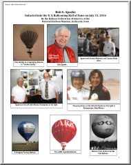 Bob G. Sparks - Inducted into the U. S. Ballooning Hall of Fame on July 31, 2016