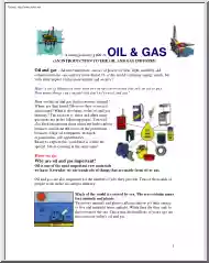 A Young Persons Guide to Oil and Gas