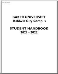 Baker University, Baldwin City Campus, Student Handbook