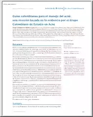 Guías Colombianas Para el Manejo del Acné, Una Revisión Basada en la Evidencia por el Grupo Colombiano de Estudio en Acné