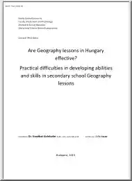 Júlia Szabó - Are Geography Lessons in Hungary Effective